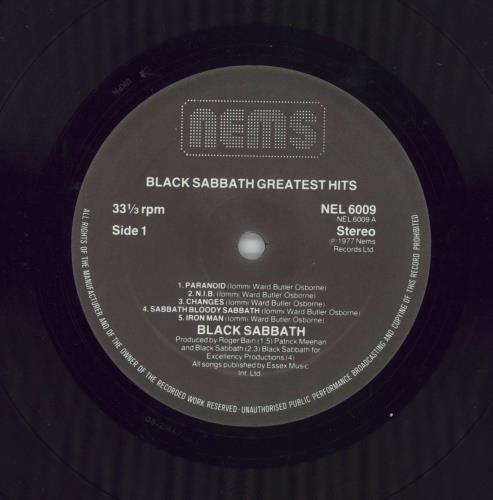 Black Sabbath Greatest Hits vinyl LP album (LP record) Dutch BLKLPGR592876