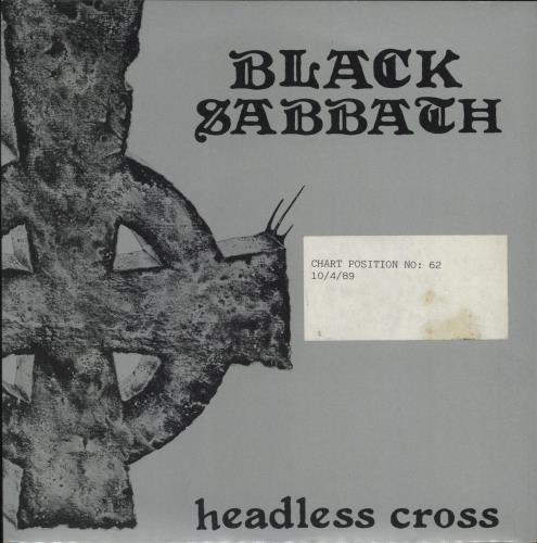 Black Sabbath Headless Cross - stickered + Inner 7" vinyl single (7 inch record / 45) UK BLK07HE774435