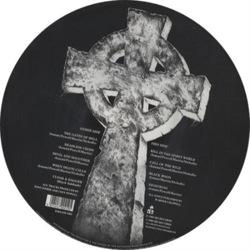 Black Sabbath Headless Cross picture disc LP (vinyl picture disc album) UK BLKPDHE159387