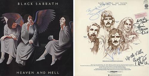 Black Sabbath Heaven And Hell - AUTOGRAPHED vinyl LP album (LP record) Brazilian BLKLPHE319127
