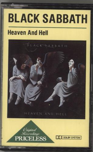 Black Sabbath Heaven And Hell cassette album UK BLKCLHE525497