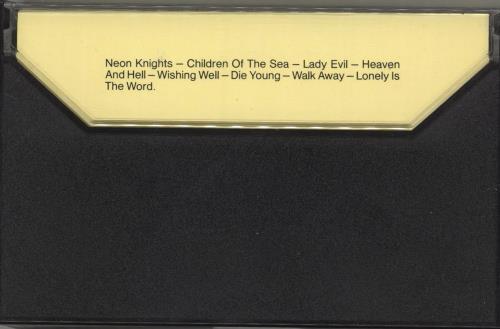 Black Sabbath Heaven And Hell cassette album UK BLKCLHE525497