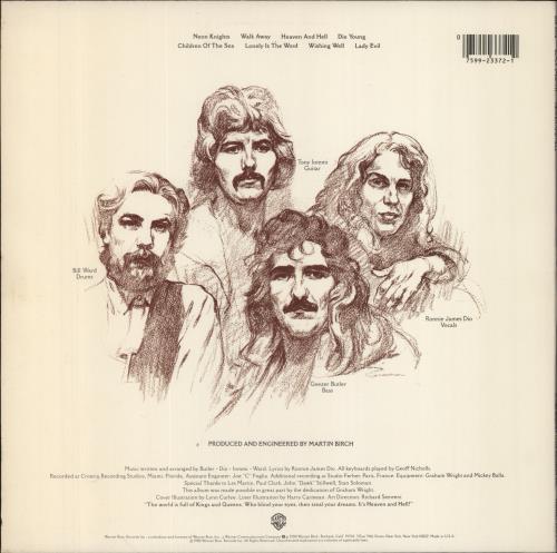 Black Sabbath Heaven And Hell vinyl LP album (LP record) US BLKLPHE849579