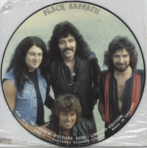 Black Sabbath Interview Picture Disc picture disc LP (vinyl picture disc album) UK BLKPDIN885043