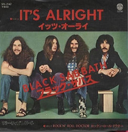 Black Sabbath It's Alright 7" vinyl single (7 inch record / 45) Japanese BLK07IT429186