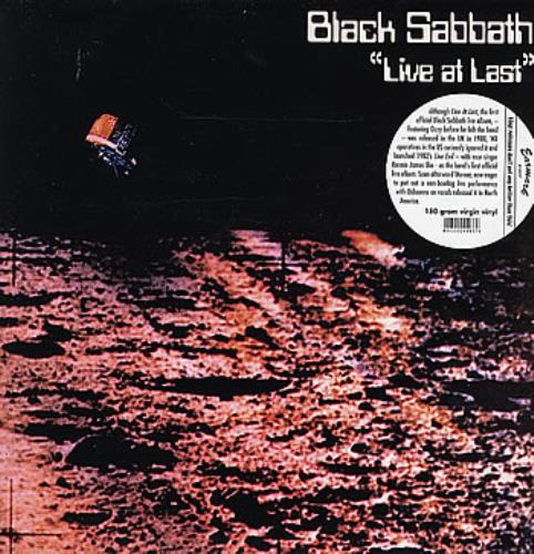 Black Sabbath Live At Last vinyl LP album (LP record) UK BLKLPLI294495