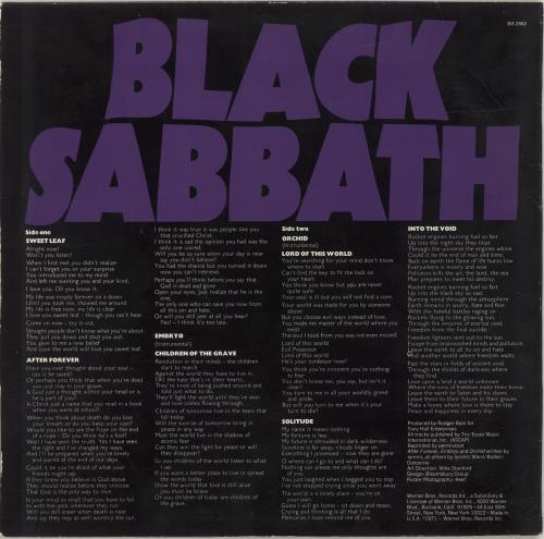 Black Sabbath Master Of Reality + Poster - Green Label vinyl LP album (LP record) US BLKLPMA111752