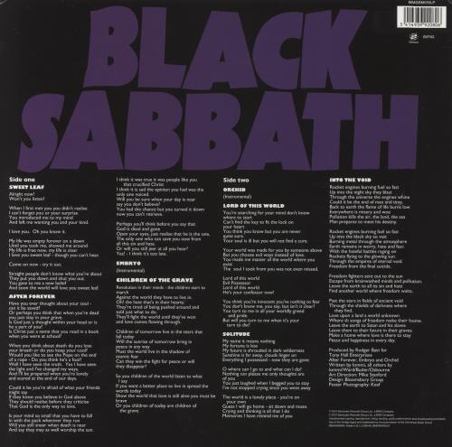 Black Sabbath Master Of Reality - 180gm - EX vinyl LP album (LP record) UK BLKLPMA834549