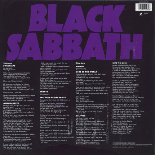 Black Sabbath Master Of Reality - 180gm - Sealed vinyl LP album (LP record) UK BLKLPMA814415