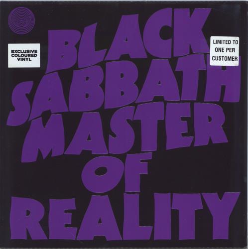 Black Sabbath Master Of Reality - 180gm Purple Vinyl - Sealed vinyl LP album (LP record) UK BLKLPMA634751