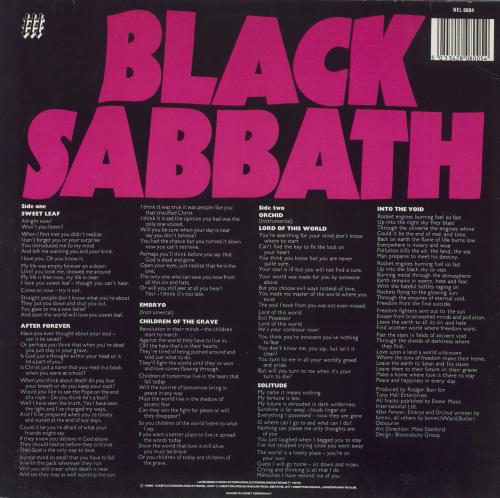 Black Sabbath Master Of Reality - EX vinyl LP album (LP record) German BLKLPMA827046