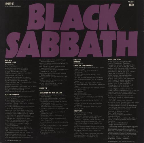 Black Sabbath Master Of Reality - Glossy Garrodprint Sleeve vinyl LP album (LP record) UK BLKLPMA886277