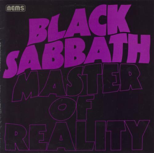 Black Sabbath Master Of Reality - Glossy Sleeve Printed in England vinyl LP album (LP record) UK BLKLPMA828832