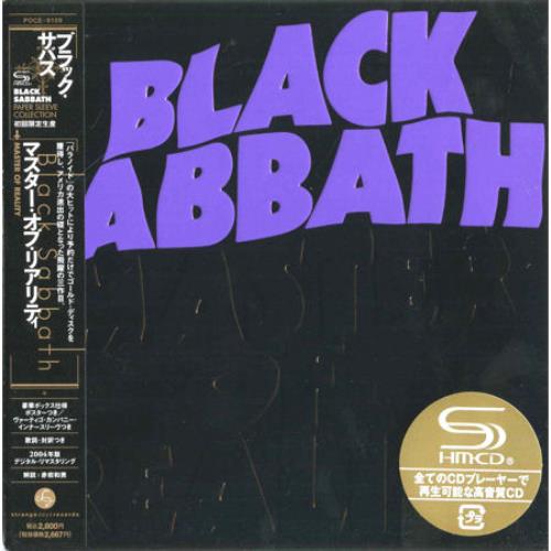 Black Sabbath Master Of Reality SHM CD Japanese BLKHMMA452297