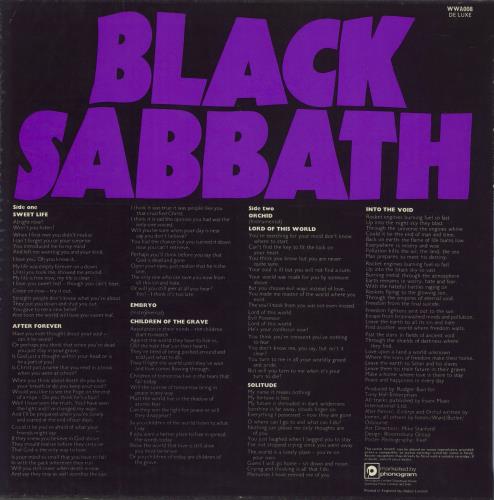 Black Sabbath Master Of Reality vinyl LP album (LP record) UK BLKLPMA568964