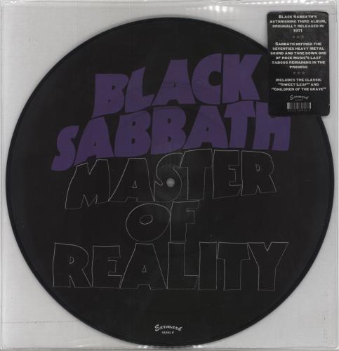 Black Sabbath Master Of Reality picture disc LP (vinyl picture disc album) Italian BLKPDMA858698