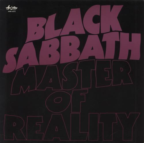 Black Sabbath Master Of Reality vinyl LP album (LP record) Italian BLKLPMA869675