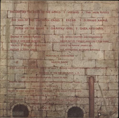 Black Sabbath Mob Rules - 1st - Misprinted Label - VG vinyl LP album (LP record) French BLKLPMO863101