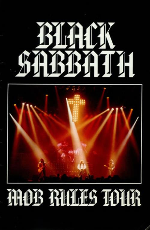 Black Sabbath Mob Rules Tour tour programme US BLKTRMO131325