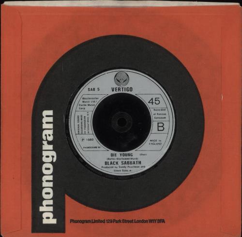 Black Sabbath Mob Rules 7" vinyl single (7 inch record / 45) UK BLK07MO92603