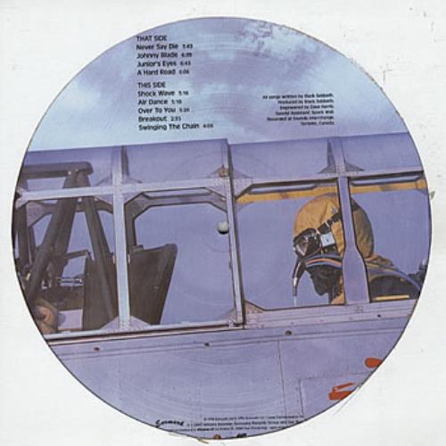 Black Sabbath Never Say Die picture disc LP (vinyl picture disc album) Italian BLKPDNE305875