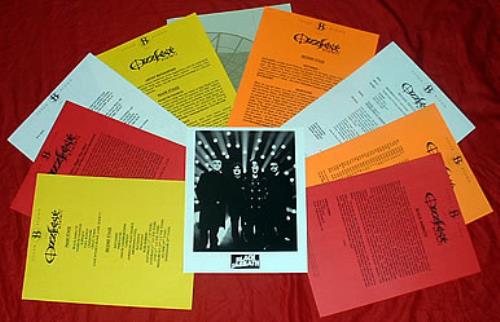 Black Sabbath Ozzfest 2001 media press pack US BLKPPOZ313373