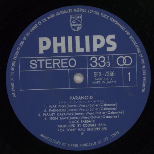 Black Sabbath Paranoid + 1st Obi vinyl LP album (LP record) Japanese BLKLPPA739982