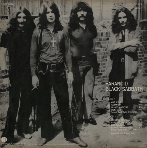 Black Sabbath Paranoid - 1st vinyl LP album (LP record) Brazilian BLKLPPA575179