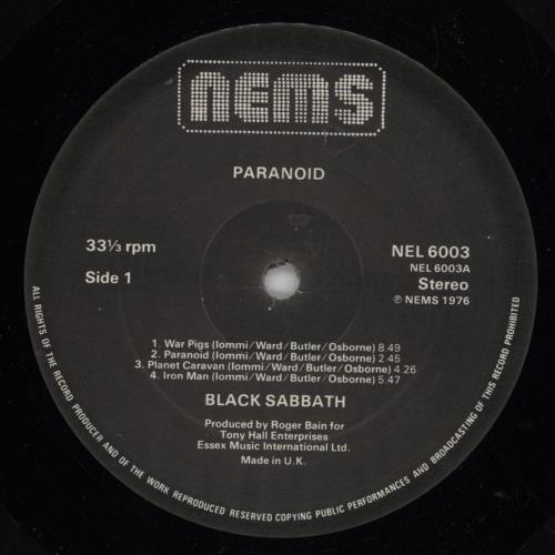 Black Sabbath Paranoid - Dutch Gatefold Sleeve vinyl LP album (LP record) UK BLKLPPA829007
