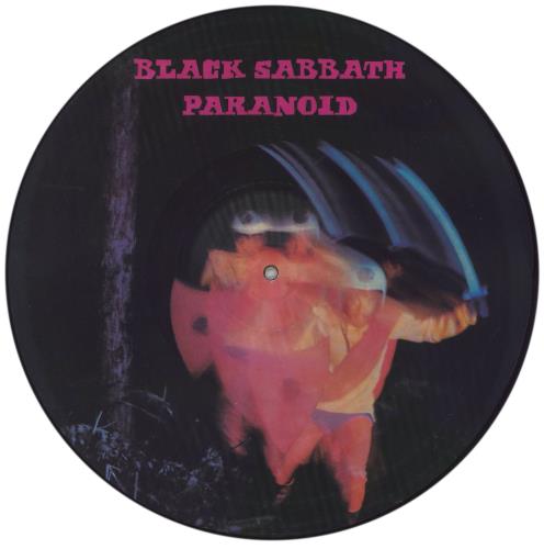 Black Sabbath Paranoid - EX picture disc LP (vinyl picture disc album) UK BLKPDPA868766
