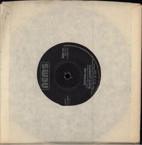 Black Sabbath Paranoid - solid 7" vinyl single (7 inch record / 45) UK BLK07PA780997