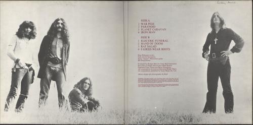 Black Sabbath Paranoid - VG/EX vinyl LP album (LP record) Italian BLKLPPA742136
