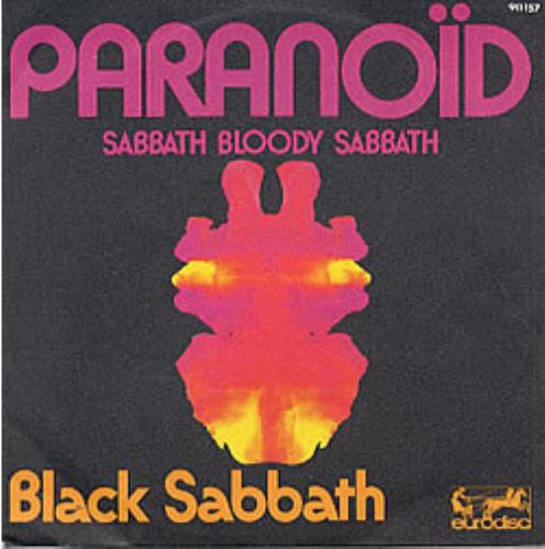Black Sabbath Paranoid 7" vinyl single (7 inch record / 45) French BLK07PA226396