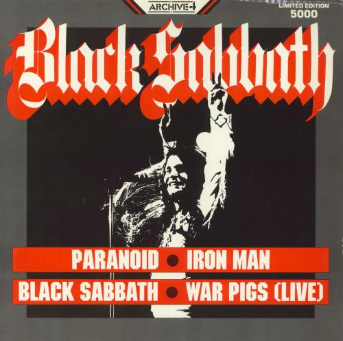 Black Sabbath Paranoid 12" vinyl single (12 inch record / Maxi-single) UK BLK12PA49469