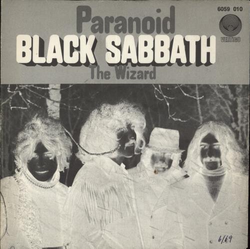 Black Sabbath Paranoid 7" vinyl single (7 inch record / 45) German BLK07PA849531