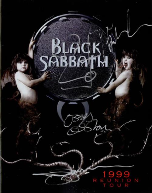Black Sabbath Reunion Tour - Autographed tour programme US BLKTRRE520190