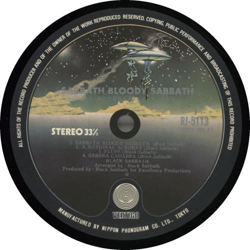 Black Sabbath Sabbath Bloody Sabbath + Obi vinyl LP album (LP record) Japanese BLKLPSA306890