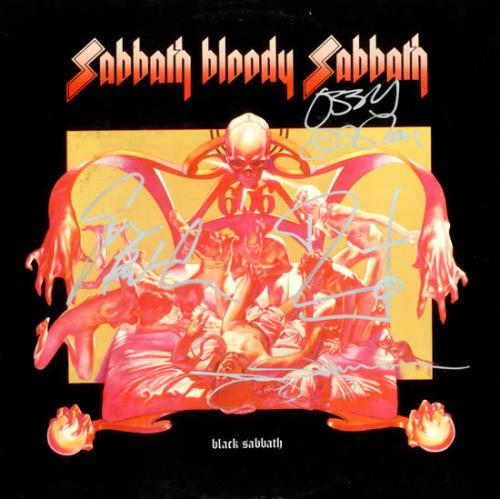 Black Sabbath Sabbath Bloody Sabbath - Autographed vinyl LP album (LP record) US BLKLPSA520191