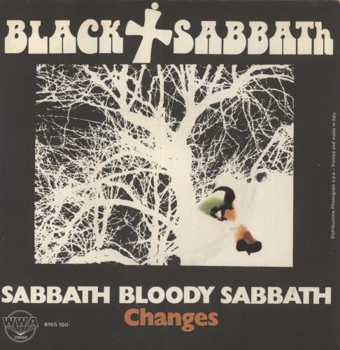 Black Sabbath Sabbath Bloody Sabbath 7" vinyl single (7 inch record / 45) Italian BLK07SA169332
