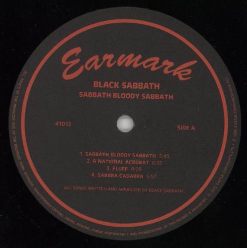 Black Sabbath Sabbath Bloody Sabbath vinyl LP album (LP record) Italian BLKLPSA352563