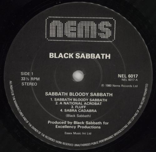 Black Sabbath Sabbath Bloody Sabbath vinyl LP album (LP record) Dutch BLKLPSA400940