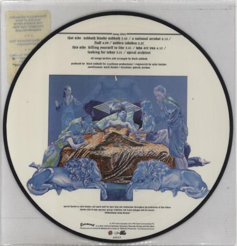 Black Sabbath Sabbath Bloody Sabbath picture disc LP (vinyl picture disc album) Italian BLKPDSA858696