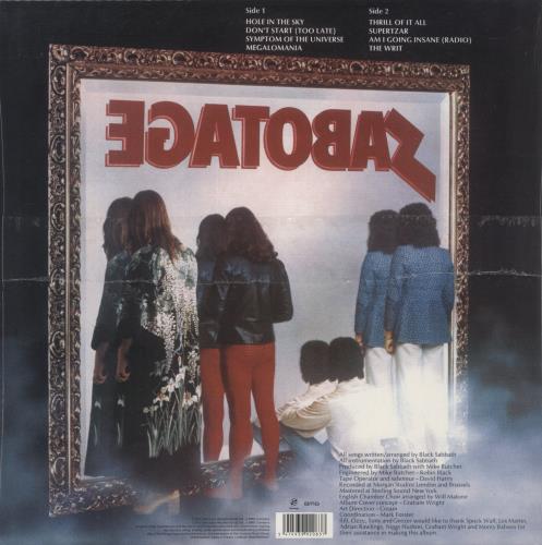 Black Sabbath Sabotage - 180 Gram Vinyl - Sealed vinyl LP album (LP record) UK BLKLPSA880588