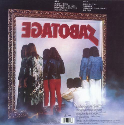 Black Sabbath Sabotage - 180gm vinyl LP album (LP record) UK BLKLPSA822883