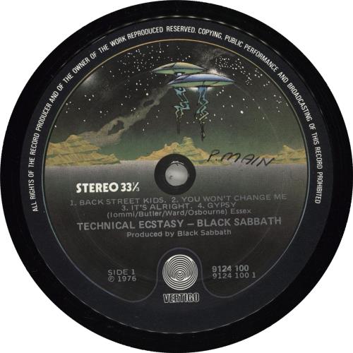 Black Sabbath Technical Ecstasy vinyl LP album (LP record) Australian BLKLPTE719443