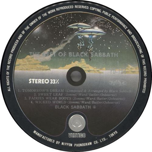 Black Sabbath The Best Of Black Sabbath vinyl LP album (LP record) Japanese BLKLPTH501758