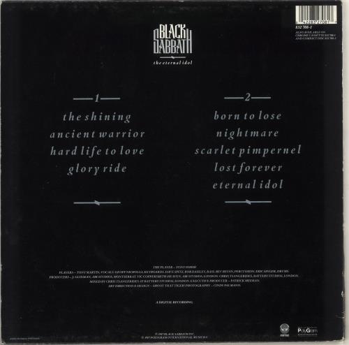 Black Sabbath The Eternal Idol vinyl LP album (LP record) Italian BLKLPTH726664