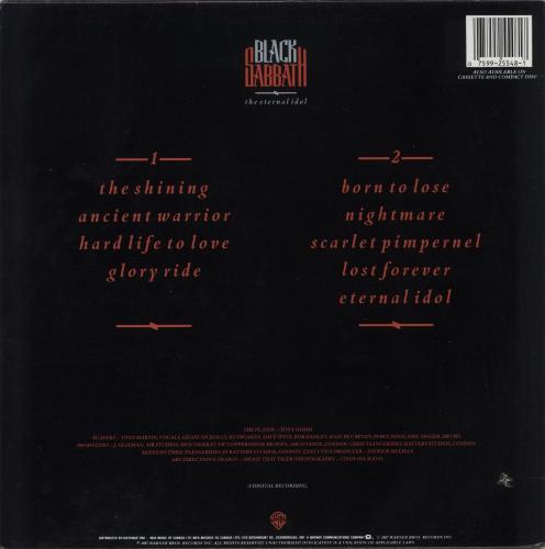 Black Sabbath The Eternal Idol vinyl LP album (LP record) Canadian BLKLPTH865089