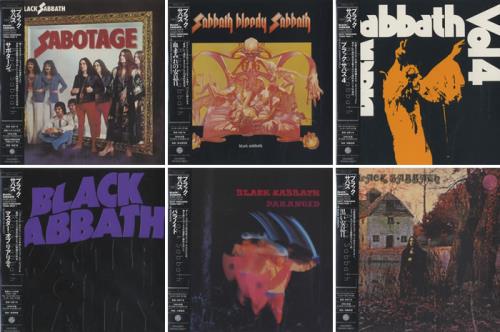 Black Sabbath The First Six Albums - Paper Sleeve Collection CD album (CDLP) Japanese BLKCDTH469981