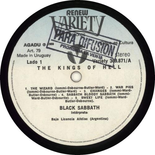 Black Sabbath The Kings Of Hell vinyl LP album (LP record) Yugoslavian BLKLPTH695373